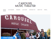 Tablet Screenshot of carouselmusictheater.org